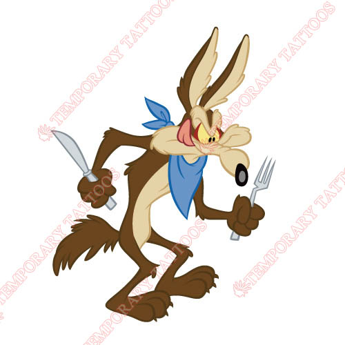 Wile E Coyote Customize Temporary Tattoos Stickers NO.725